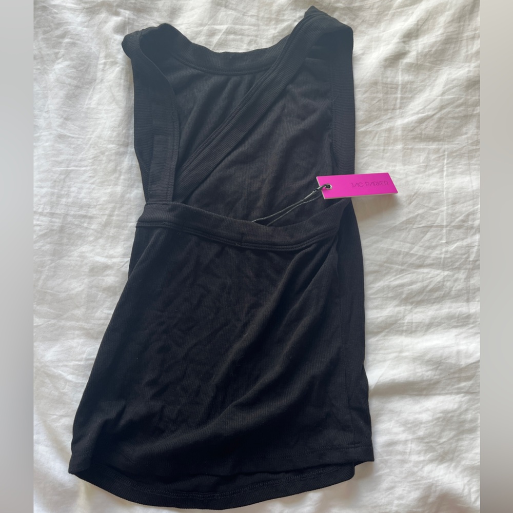 Black Asymmetric Tank